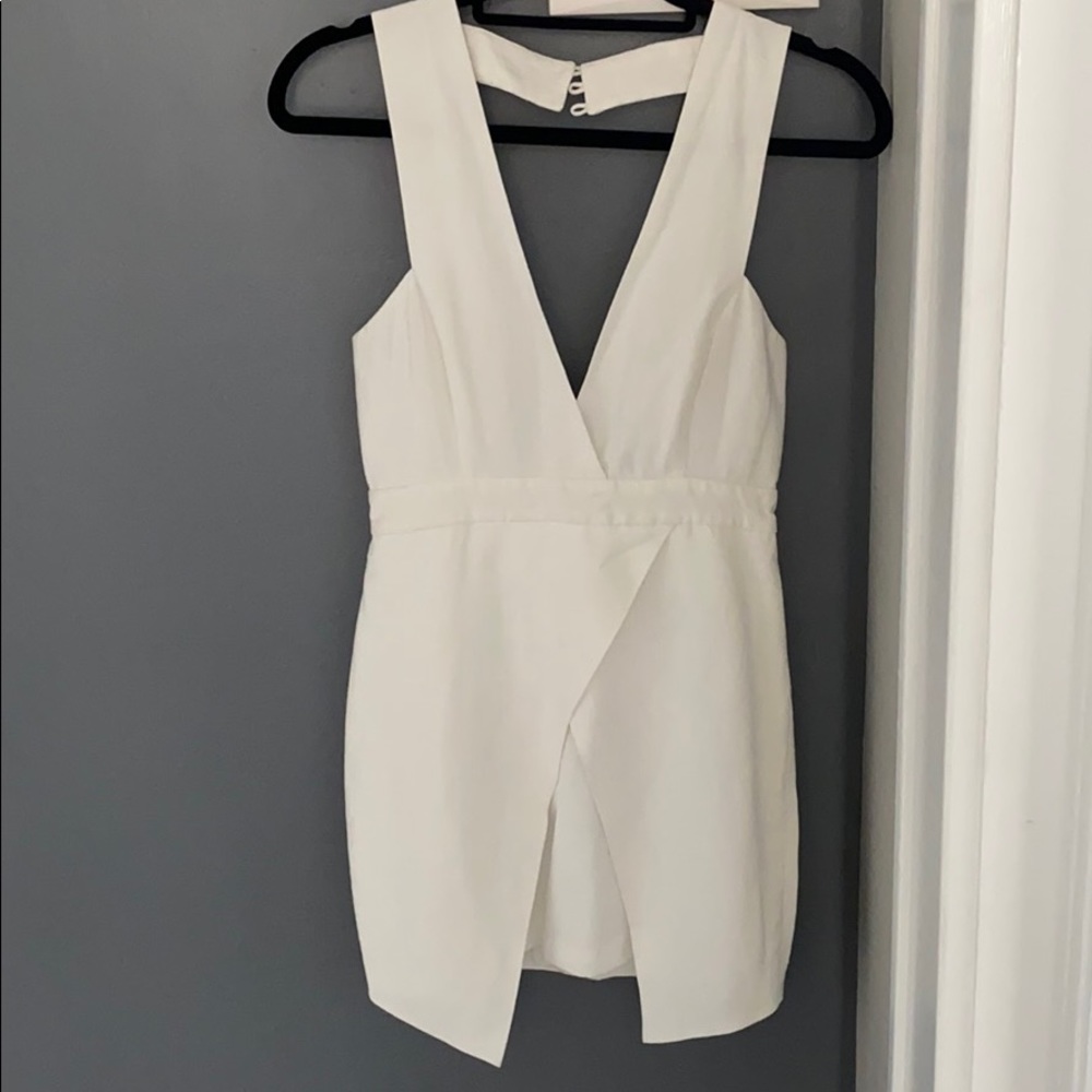 White Backless Dress